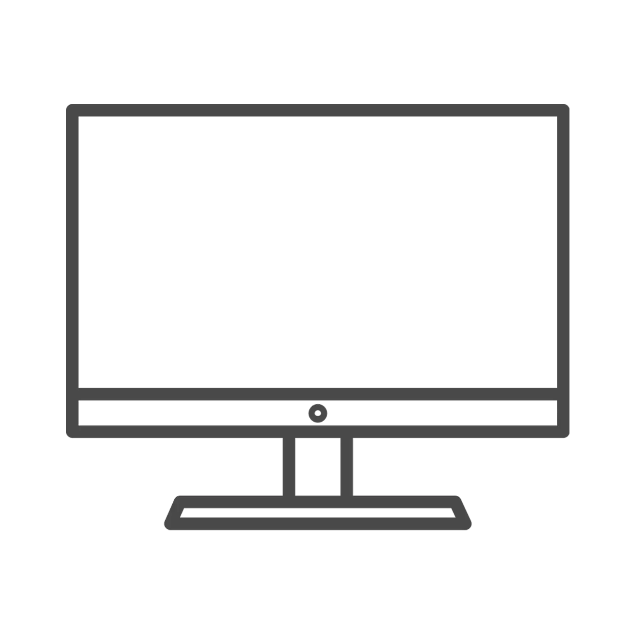 Icon of a computer monitor representing records